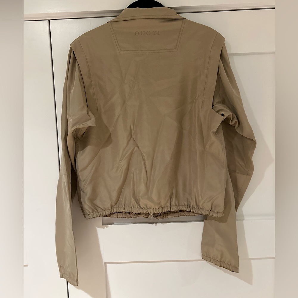Vintage Gucci Zip-up Jacket 100% Silk